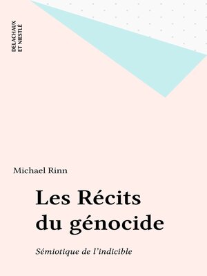 cover image of Les Récits du génocide